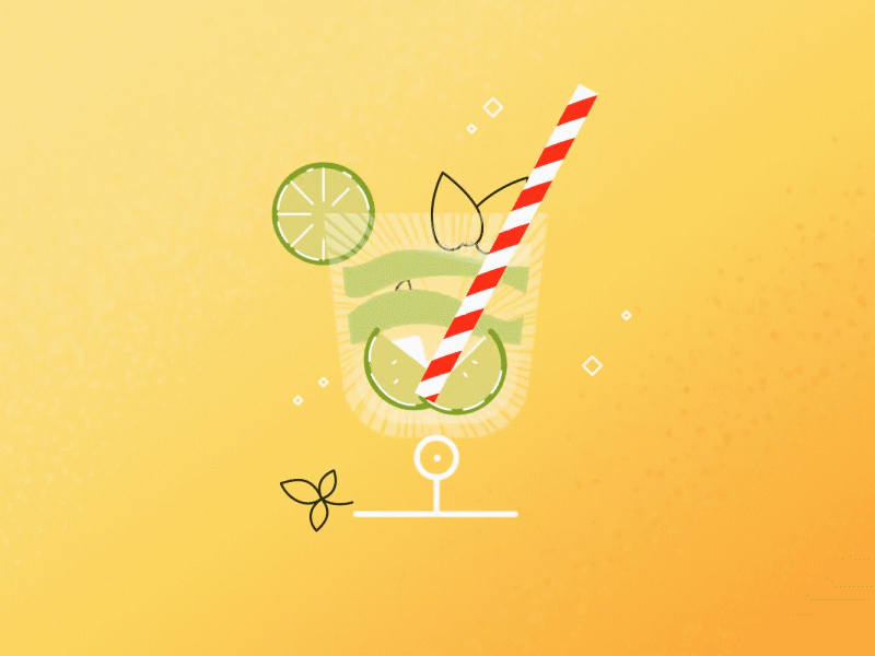 Margarita - After Effects Loop 2d 2danimation aftereffects gif loop margarita motion beast motion graphics