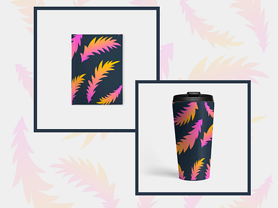 palm leaves pattern