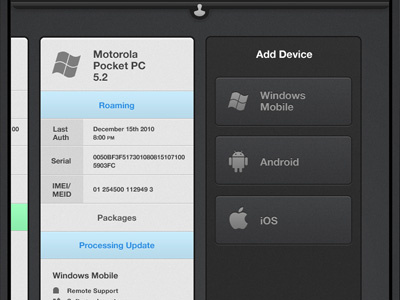 User - Add Device add device ipad