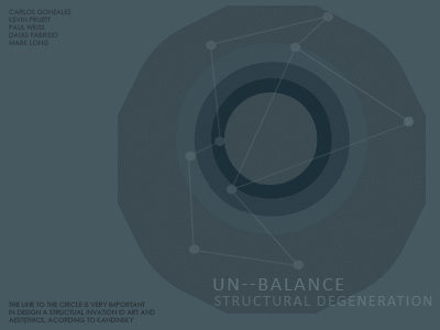 Un--Balance Design design poster structure