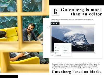 Gutenberg WordPress Page Editor editor gutenberg wordpress