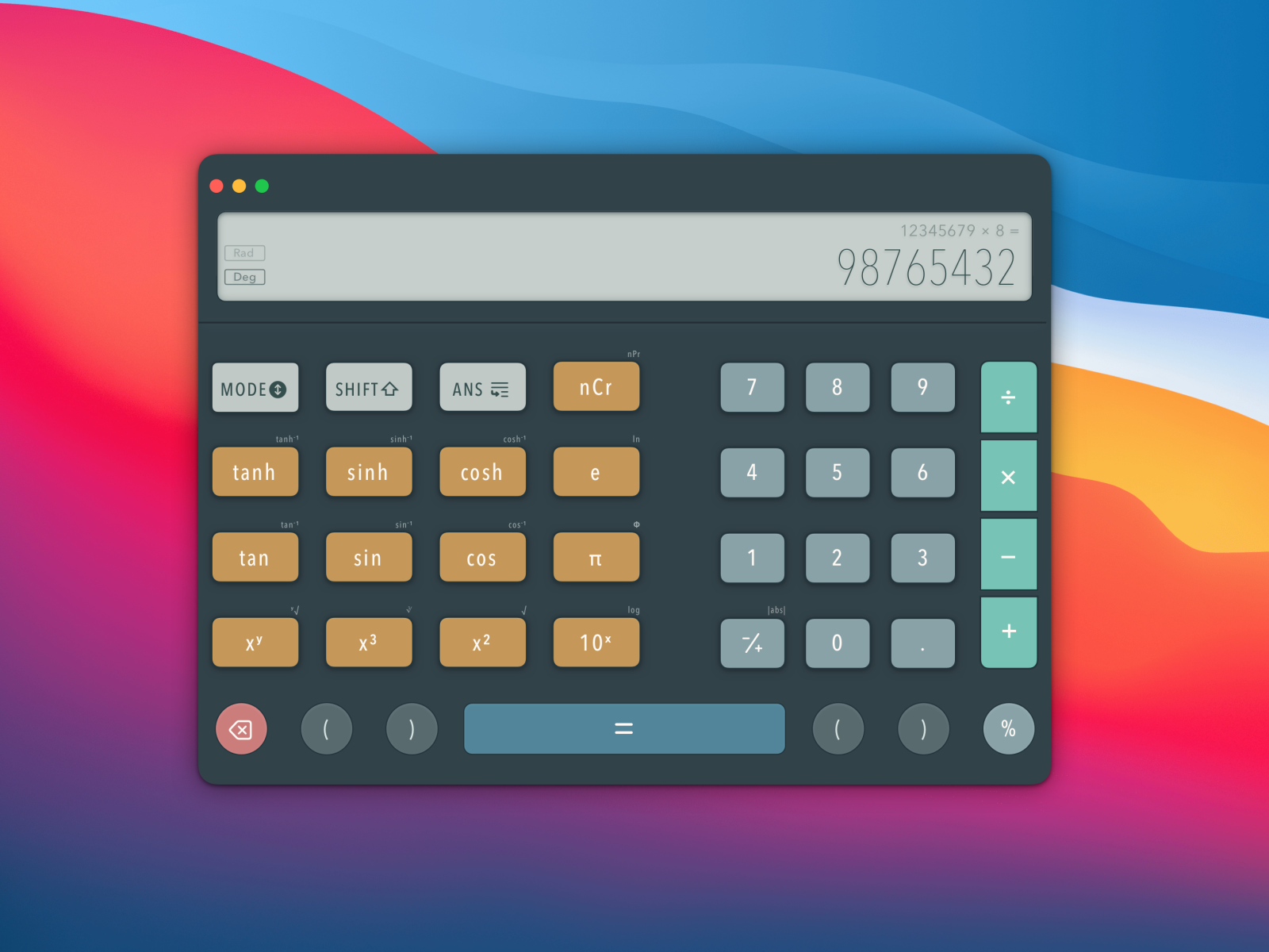 Calculator - Scientific by Daha on Dribbble