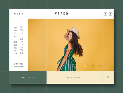 VERDO Home Page Design Concept design flat minimal ui ux web website