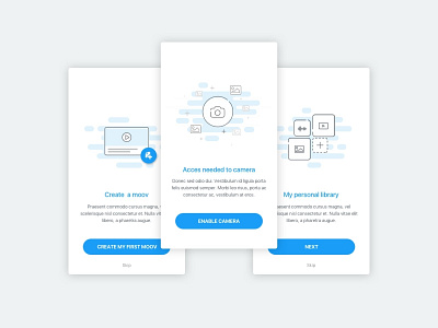 Moovly app design illustration ui ux