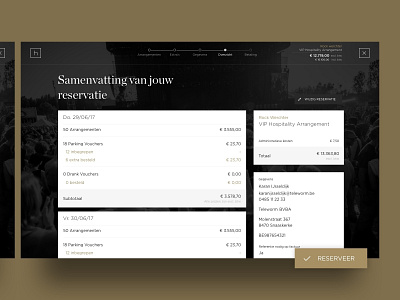 Hospitality design ui ux web