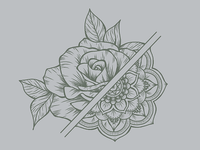 Rose / Mandala Illustration