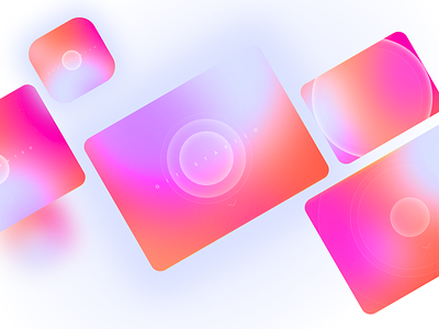 Holographic Getting Started Screen branding calm colors figma getting started holographic minimal minimalism simplicity smooth swipe ui uiux welcome screen