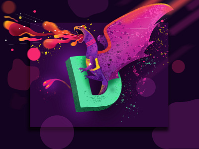 D for Dragon creative design hiwow illustratio illustration instagram design love muhamed sajid vector