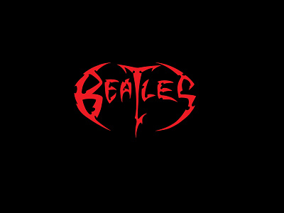 If the Beatles played metal beatles death metal heavy metal logo logo design metal mimic obituary