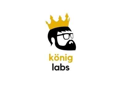 IT company logo restyling crown design developer illustration king logo nerd vector