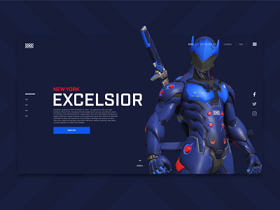 NYXL - UI Concept art direction branding creative design esport esports graphic design overwatch overwatch league product design ui ui design user interface visual design web web design website website concept website design