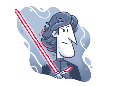 May the 4th be with you! cartoon character character art character design cute digital art drawing illustration illustrator kylo kylo ren kyloren maythe4thbewithyou star wars starwars