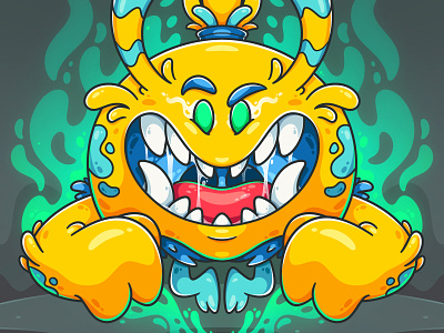 Consumed animation art art toy character character design charactrer art design digital art drawing fire game art game design icon illustration illustrator logo magic monster vector weeklywarmup