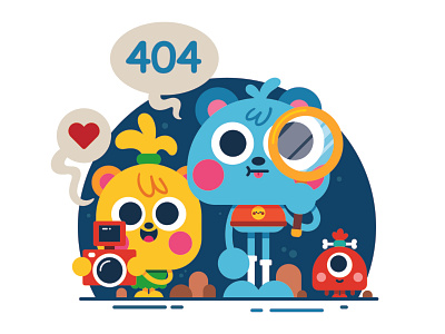 Oops! Page not found. 404 error page art character character design cute design digital art drawing illustration illustrator vector