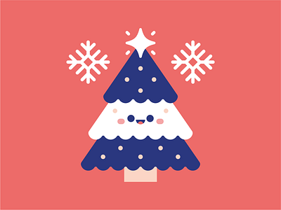 Christmas tree. character christmas christmas tree cute design festive icon illustration illustrator logo tree vector xmas