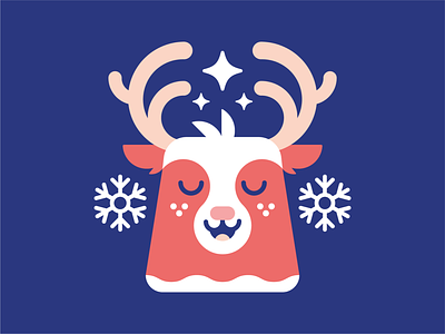 Rudolph christmas cute design festive icon icon set illustration illustrator logo reindeer rudolph vector xmas