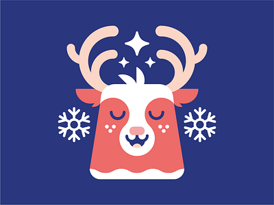 Rudolph christmas cute design festive icon icon set illustration illustrator logo reindeer rudolph vector xmas