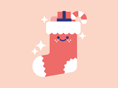 Christmas Stocking. character christmas cute design festive icon icons set illustration illustrator logo stocking vector xmas