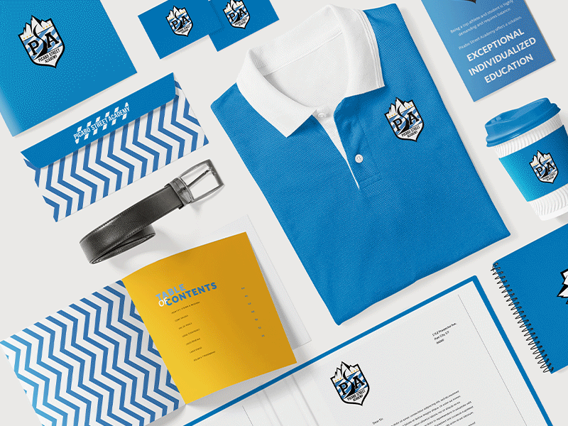 Picabo Street Academy - Brand Collateral athletes branding collateral design education school