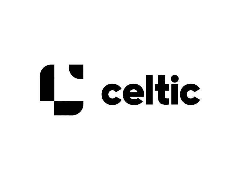 Celtic Final Logo abstract banking branding gif animated growth logo partnership