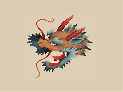 Dragon design dragon hand drawn illustraion procreate