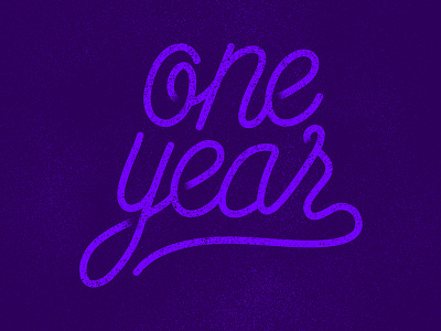 One Year Anniversary anniversary art hand drawn hand lettering lettering one type typography vintage yahoo