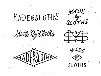 Made By Sloths branding hand drawn hand lettering lettering logo logo design typography