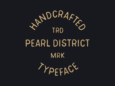 Pearl District - Hand Drawn Font font hand drawn lettering logo logo design type typography vintage