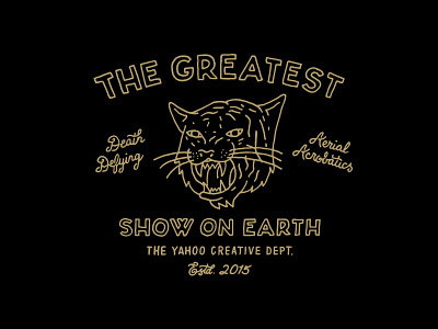 The Greatest Show on Earth circus hand drawn hand lettering illustration lettering tiger typography