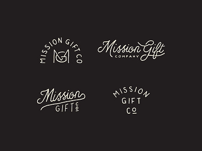 Mission Gift Co branding hand drawn hand lettering lettering logo type typography