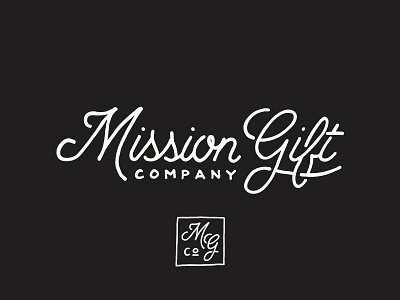 Mission Gift Company branding hand drawn hand lettering lettering logo type typography