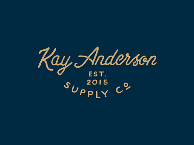 Kay Anderson branding hand drawn hand lettering lettering logo typography