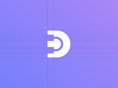 D+ headset Negative Space Logo design flat icon logo logo design flat minimalist icon