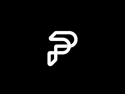 Letter P - #36daysoftype Challenge design logo logo design flat minimalist icon logotype logotype design