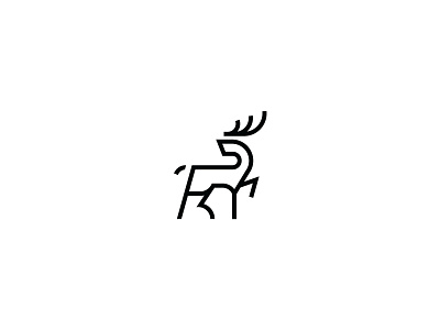 Deer Logo Design animal logo deer logo logo design flat minimalist icon minimal