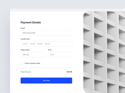 Daily UI - Credit Card Checkout Form form design graphic design ui uiux user interface ux