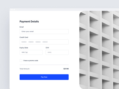 Daily UI - Credit Card Checkout Form