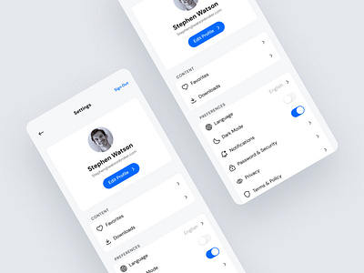 Daily UI #007 - Settings