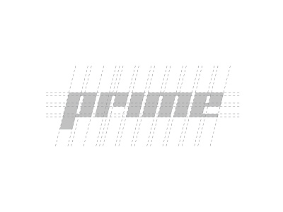 Prime Logo Type Construction