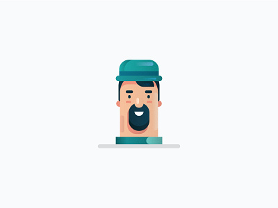 Man With Hat - Character Flat Design character character design design illustration illustration art