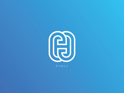 PHJ - Logo Design branding design flat icon logo minimal monogram