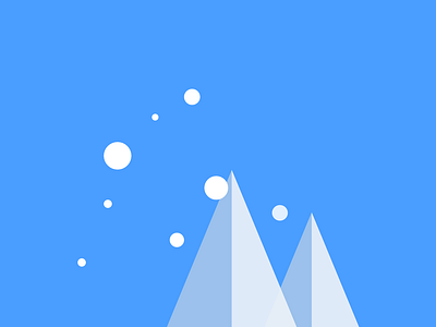 Snow design flat graphic art illustration minimal