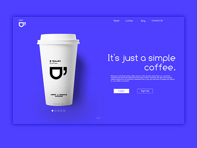 Coffee branding coffee design illustration ui web design website concept