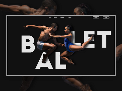 Ballet adobexd ballet dark web web design website