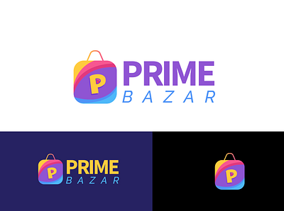 Prime Bazar Logo Design amdad ali branding design graphic design illustration logo logo design t shirt t shirt design typography vector