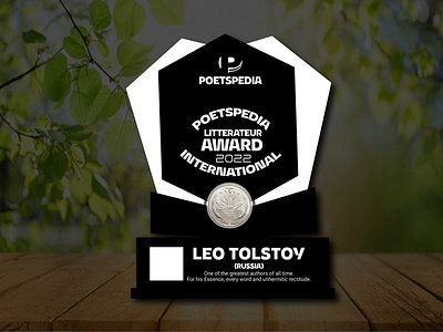 Poetspedia International Litterateur Award Design