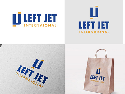 Left Jet International Logo Design