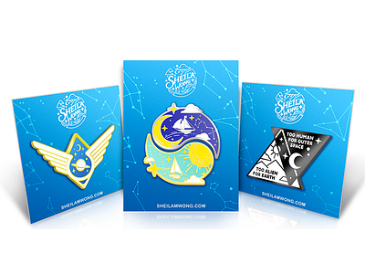 Cosmic Fields: Enamel Pin Set