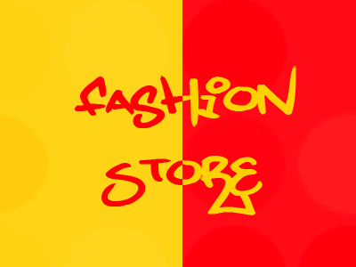 Fashion fashion online red shopping store yellow