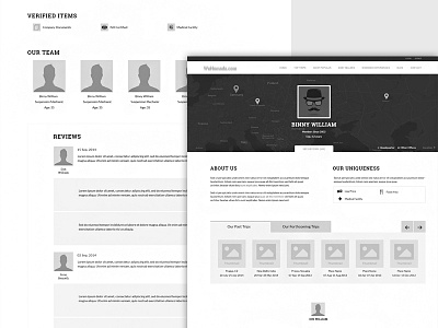 Wireframe bestseller bw items map places popular reviews tours trips verified wireframe
